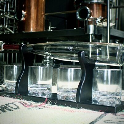 Explore Fore Distillery Baseball Decanter Set