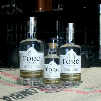 Fore Valley Irish Poitín in multiple bottle sizes