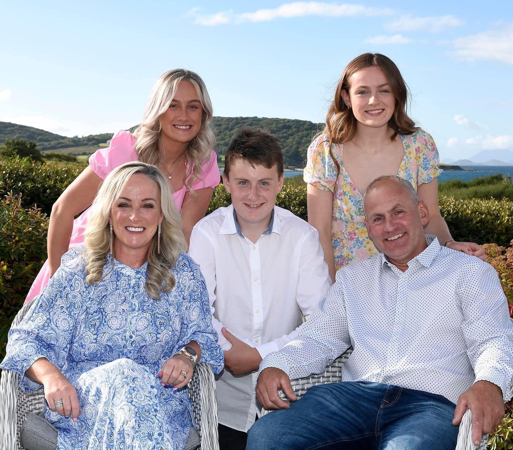 The Guirke Family: Sheena, Caoimhe, Cormac, Alannah, Oliver.